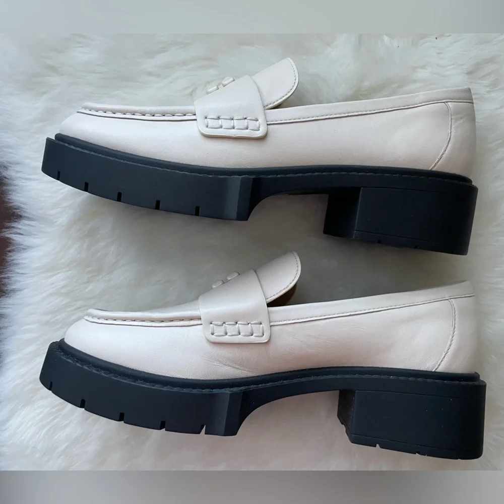 New! Coach Off-White Loafers - Picture 6 of 9